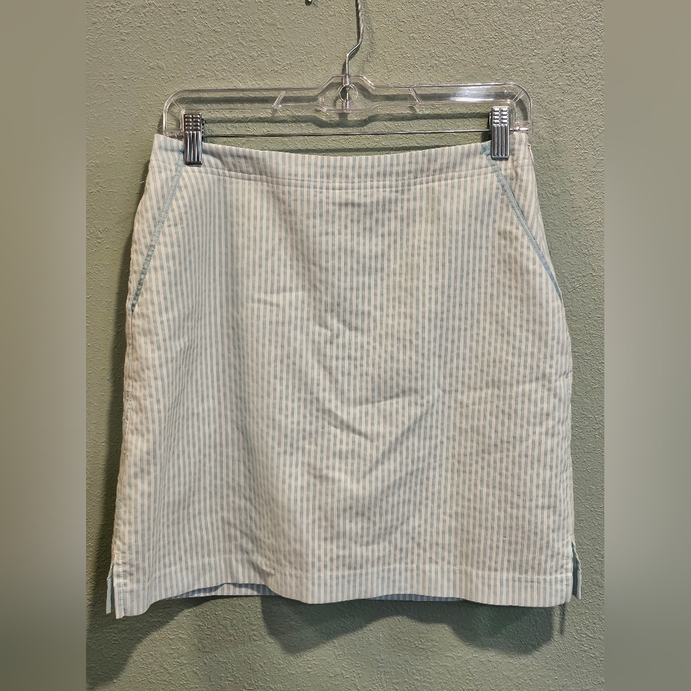 EP Pro Blue And White Striped Golf Skort Size 4